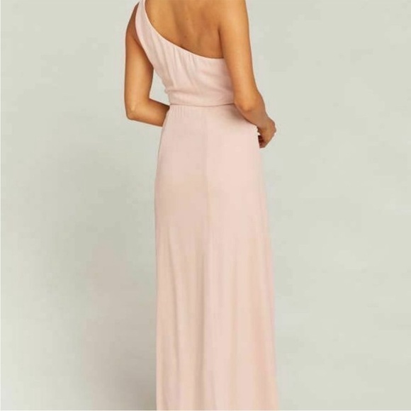 Show Me Your Mumu Eliza One Shoulder Dress in Dusty Blush Crisp Extra Small NWT - Picture 2 of 11